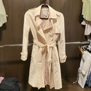 Club Monaco pale pink trench coat Size XS
